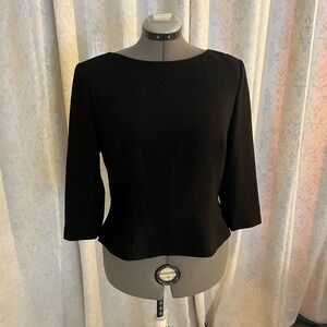Maggy London Classic Black Blouse